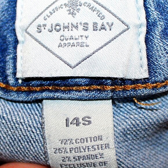 St. John's Bay Straight Leg Jeans - Size 14S - Picture 11 of 11
